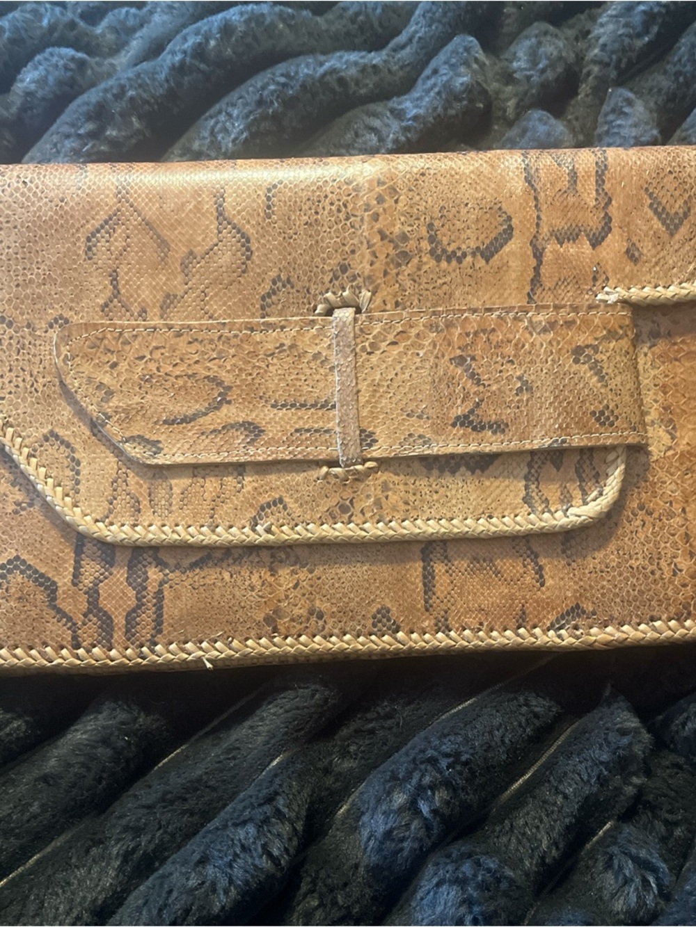 Python Clutch Wallet